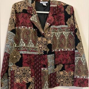 Vintage Kensington Square Lighweight Blazer Size L